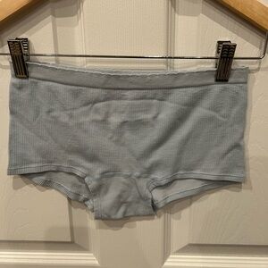 Urban Outfitters Light Gray Ribbed Boyshorts
